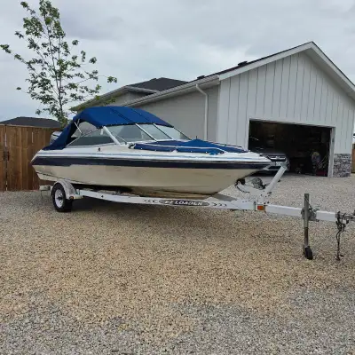 Boat Trailer and Outboard Motor for sale 130 HP Honda 4 Stroke Runs excellent, whisper quiet idle, l...