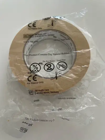 Sterilizer autoclave indicator tape New roll 1 inch wide Used to seal pouches or roll packages