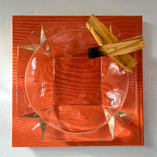 MCM Ashtray Retro 8” Vintage Modern Thick Clear Glass in Arts & Collectibles in City of Toronto