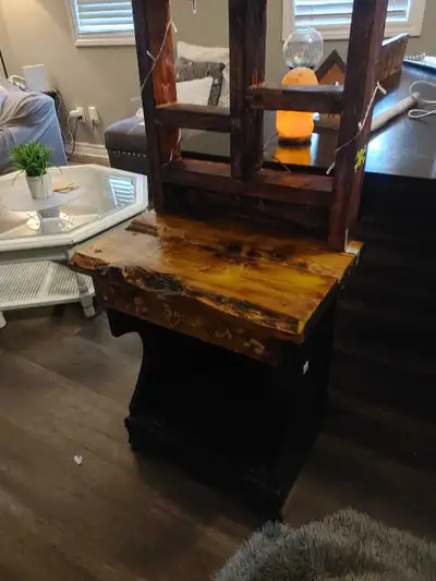 wooden side table, View more