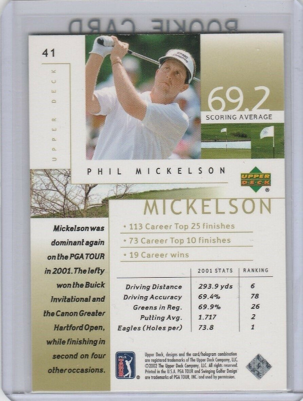 Upper Deck GOLF … 2002 box … possible MICKELSON, LEGGATT ROOKIES in Arts & Collectibles in City of Halifax - Image 3