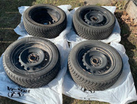 Winter tires with rims. 215 /55R16 97H from 2020 Honda Civic