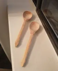 Euro Handmade Collectible Wooden Spoons (2)