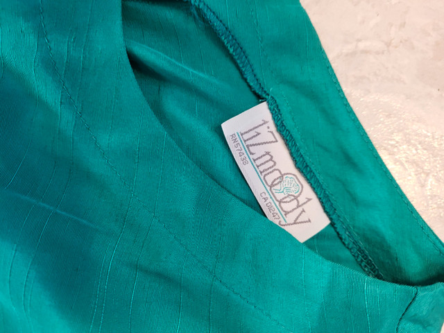3X SILK DRESS SEA GREEN in Women's - Dresses & Skirts in Edmonton - Image 2