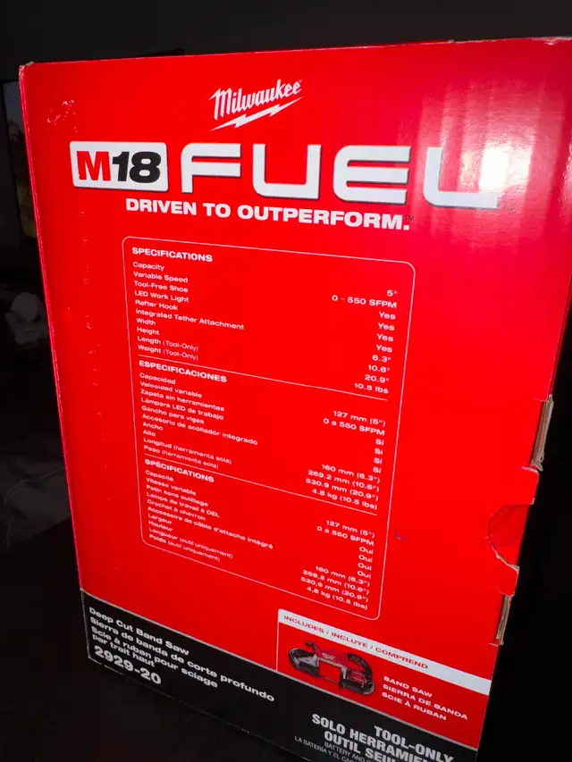 Milwaukee Tool M18 FUEL Brushless Cordless Deep Cut Band Saw in Power Tools in City of Toronto - Image 3