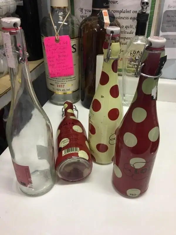 Kombucha bottles, EZ cap beer bottles, carboys & wine bottles