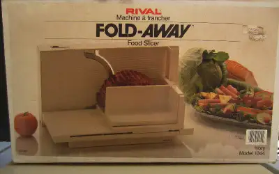 Code JJD-156 Was listed at $75 Now reduced to $45 Rival Food Slicer Model # 1044 Ultra compact stora...