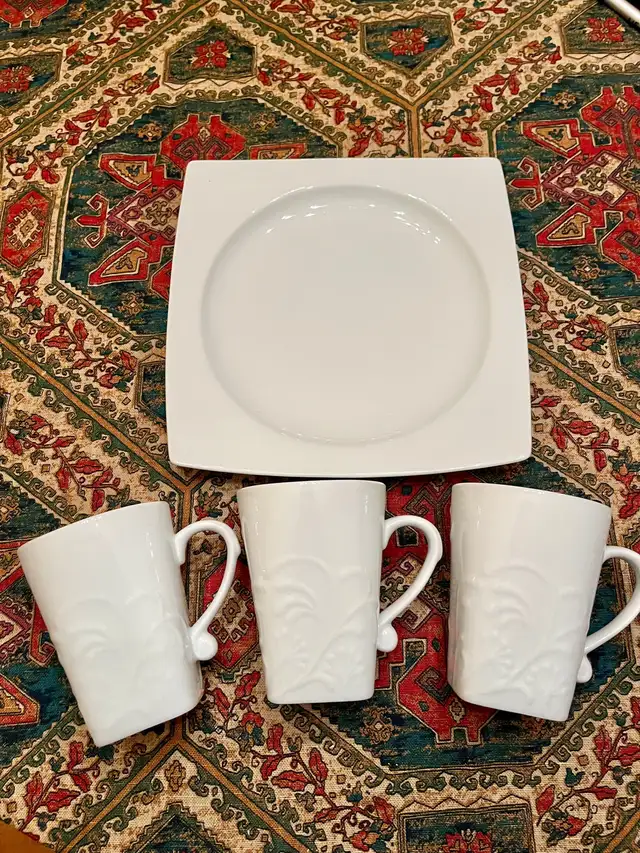 Mugs and Plate