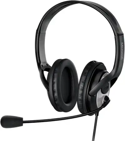 New-Microsoft Lifechat LX-3000 Stereo Headset/Mic, View more