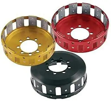 New Dry Clutch inner hub Basket Barnett 12 tooth light weight hard anodized red black & gold Billet...
