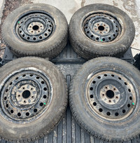 215/65r16 Michelin Winter tires + rims (5x114.3 Bolt pattern)
