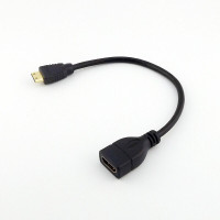 Mini HDMI Male Plug to HDMI Female Converter Adapter Cable Cord