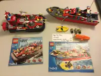 Lego city pompier 7944 et 7904 