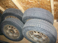 4 pneus d'hiver 195/65/R15 Bridgestone Blizzak WS90 et jantes