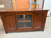 Solid wood TV cabinet