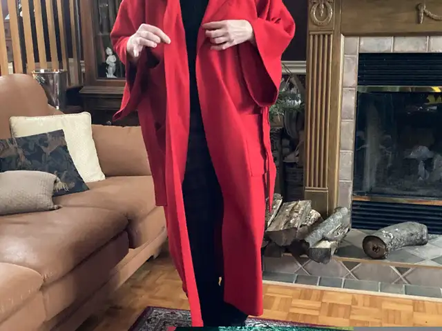 MANTEAU FEMME ROUGE LAINE - GENRE KIMONO KENZO PARIS in Women's - Tops & Outerwear in Longueuil / South Shore - Image 10