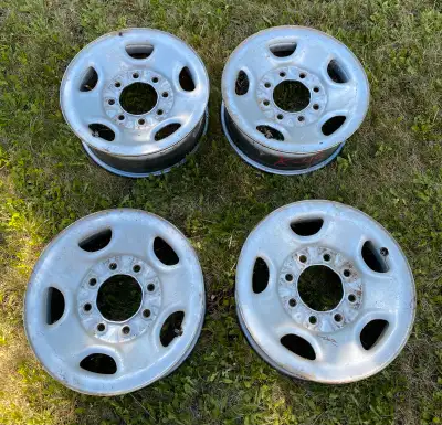 4 used steel 16” rims