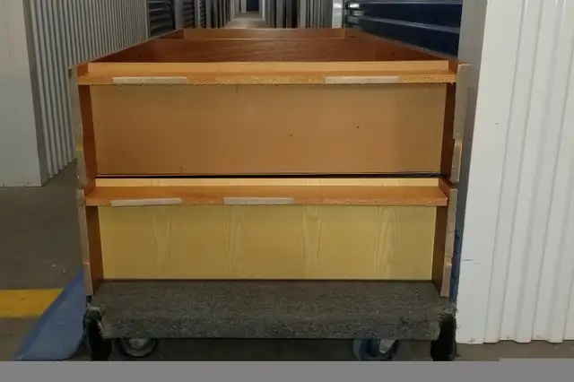 Pair mcm bookcases teak true & faux 73in H, 6 shelves 4 moveable in Bookcases & Shelving Units in Ottawa - Image 11