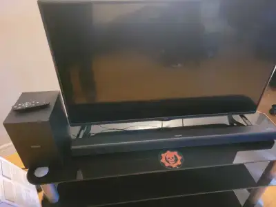 43"LG tv & philips sound bar, View more