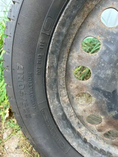 New winter tires for sale on good steel rim