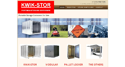VISIT the KWIK-STOR website via our new link at www.myquickstor.ca KWIK-STOR portable storage units...