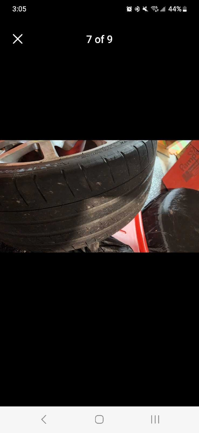 Altima SE-R rims Michelin Pilot Super sport tires 235 40 18 in Tires & Rims in Oshawa / Durham Region - Image 2