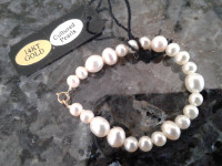 Infant/Child Pearl Bracelet 14kt gold clasp