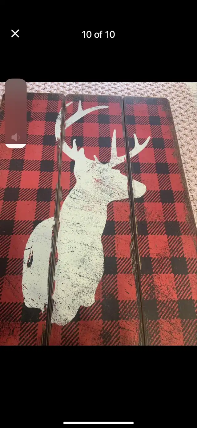 NEW LARGE RUSTIC ‘ CHRISTMAS WOODEN WALL ART ! REINDEER  !  in Holiday, Event & Seasonal in Mississauga / Peel Region - Image 8