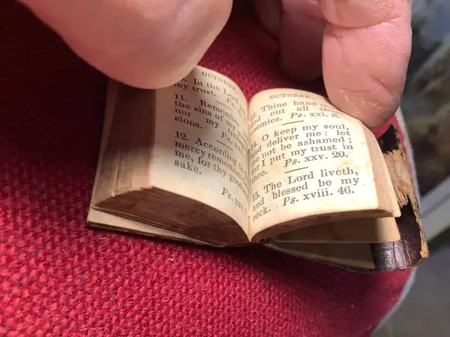 Rare Antique 1835 Scripture Gems Miniature Book in Arts & Collectibles in Belleville - Image 7
