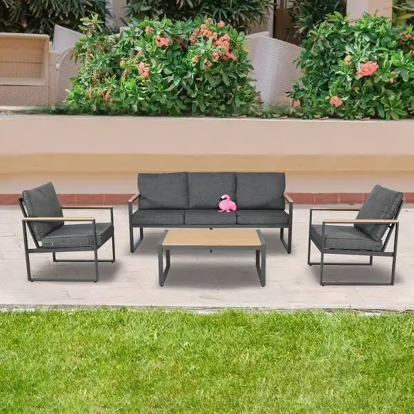 Luxury 5pc patio furniture dining set in Dining Tables & Sets in Markham / York Region - Image 6