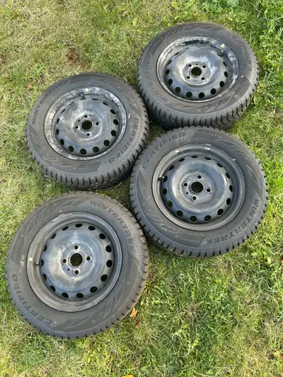 Only 2 seasons on the tires and rims. Where on my 2010 Hyundai accent. If add is still up the there...