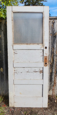 ANTIQUE SHABBY CHIC DOOR    32 1/4" x 80"
