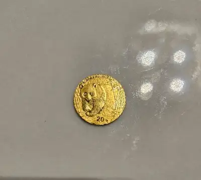 2001 - .999 / 24k  FINE GOLD PANDA 1/20 oz, View more