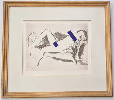 Stanley Cosgrove Framed and Hand-numbered Print of Female Figure, View more