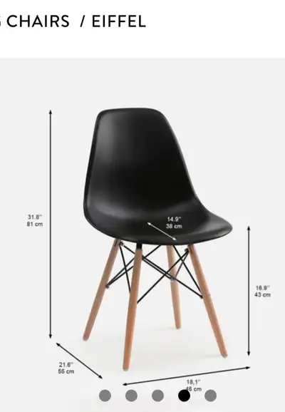 TWO Structube EIFFEL CHAIRS (solid beech legs) Downtown Ottawa, View more