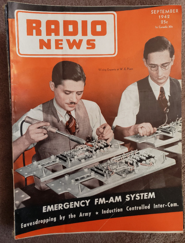 RADIO NEWS MAGAZINE - VINTAGE 1942 - 1943 - per issue dans Art et objets de collection  à Laval/Rive Nord