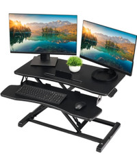TechOrbits Standing Desk Converter – Rise-X Pro, 37 Inch Wide Si