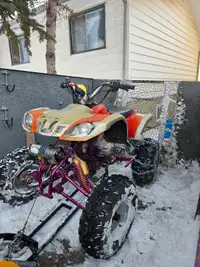 250cc atv with plow make offer