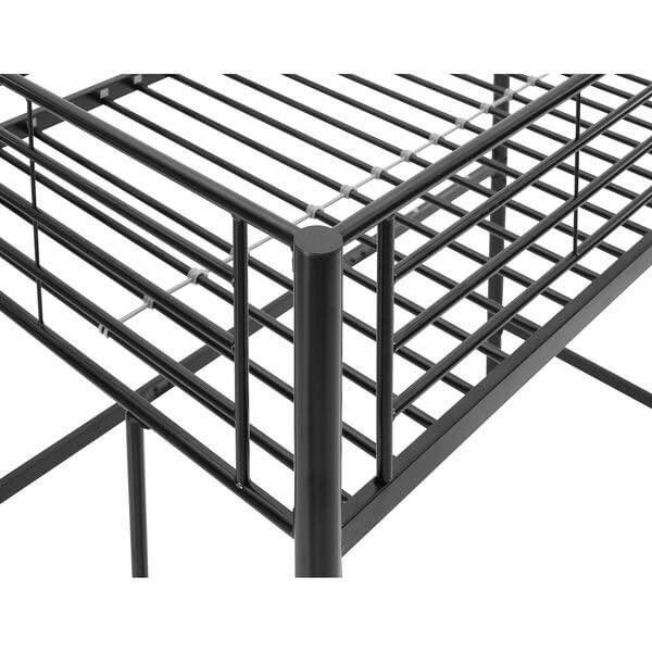 Metal Twin Over Loft Bunk Bed, Twin Size, Black dans Lits et matelas  à Kitchener / Waterloo - Image 4