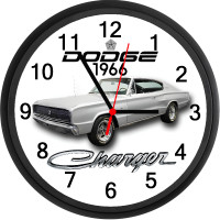 1966 Dodge Charger (Silver) Custom Wall Clock - Brand New