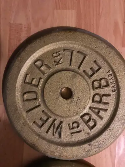 Two Welder Barbell 15 kg (33 lbs), View more