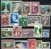 Waterfalls Stamps, 20 Different