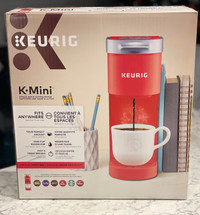 Brand new Keurig K-Mini Coffee Maker K-Cup Poppy Red