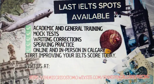 IELTS PREP-LAST SPOTS AVAILABLE!457911079798067200