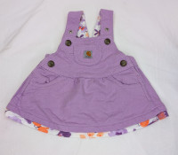 Baby Girl Carhartt purple Overall Dress size 3 months