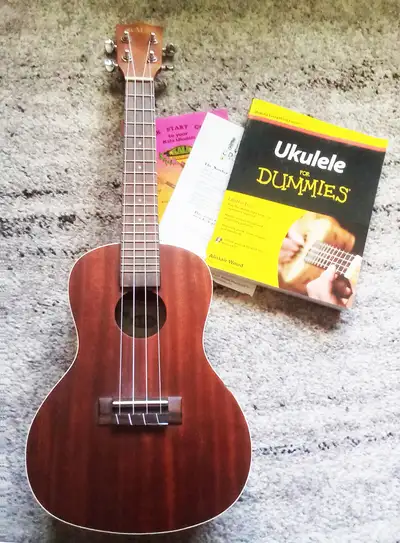 Kala KA-C ukulele in hardly played like new condition. Satin mahogany finish. Comes with new unused...