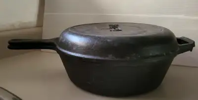 Vintage Lodge Cast Iron Dutch Oven Deep Fry Pan Combo - 3 - 8CF, View more