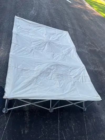 Double air mattress elevated frame..SOLD PENDING PICK UP!!, View more