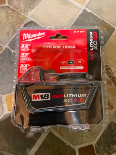 Milwaukee M18 battery, View more