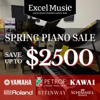 Spring Piano Sale! | Yamaha Kawai Steinway Schimmel Petrof